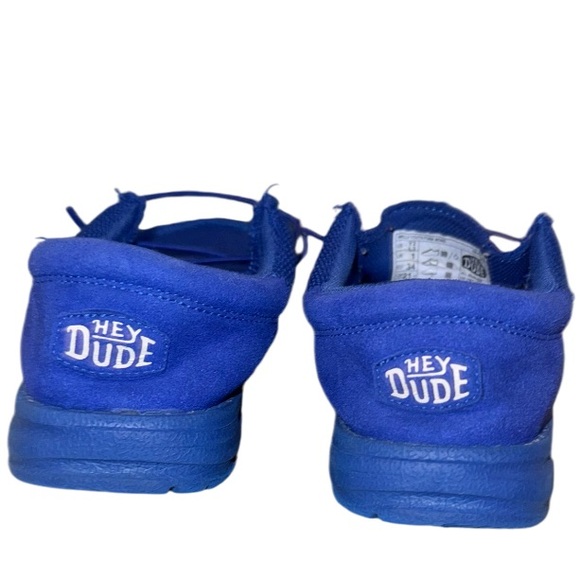 HEY DUDE Wally youth funk mono canvas shoes boys slip on loafers size 2 - Picture 4 of 15